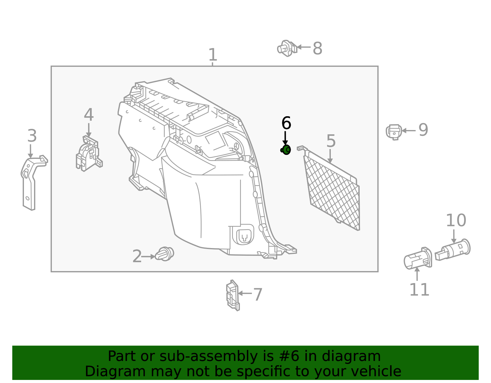 64267-F6010-C0 - Cargo Net Hook 2022-2025 Lexus | Longo Lexus Parts