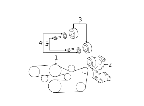 Belts & Pulleys for 2007 Toyota Avalon #0