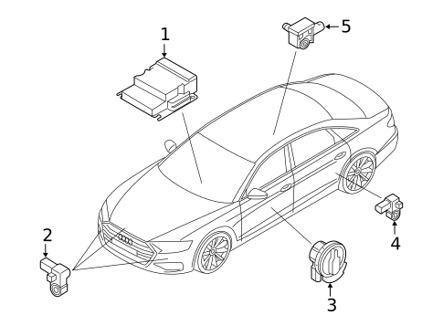 Air Bag Components for 2025 Audi A8 Quattro #1