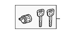 6905608020 - Body: Cylinder &amp; Keys for Lexus: CT200h, ES250, ES300h, ES350, GS F, GS200t, GS300, GS350, GS450h, GS460, GX460, GX550, HS250h, IS F, IS200t, IS250, IS300, IS350, IS500, LC500, LC500h, LS460, LS500, LS500h, LS600h, LX570, NX200t, NX300, NX300h, RC F, RC Turbo, RC200t, RC300, RC350, RX350, RX350L, RX450h, RX450hL Image