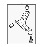 54501H9000 - : Lower Control Arm for Hyundai: Accent Image