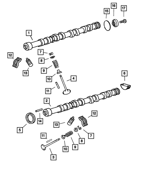 Camshafts and Valves for 2001 Chrysler PT Cruiser #0