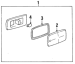 63141370266 - : Lamp Assembly for BMW: 318i, 325e, 524td, 528e, 533i, 535i, 535is, 633CSi, 635CSi, 733i, 735i, L7, M5, M6 Image