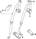 85040135 - : Lap &amp; Shoulder Belt for GM Image
