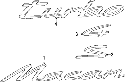 Exterior Trim - Lift Gate for 2024 Porsche Macan #1