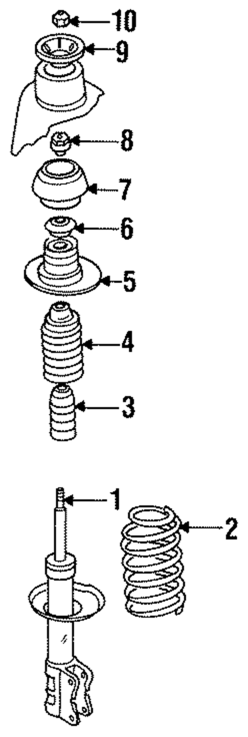 Struts & Suspension Components for 1994 Volkswagen Jetta #1