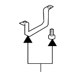 8P0898173 - Body: Mount Kit for Audi: A3, A3 Quattro Image