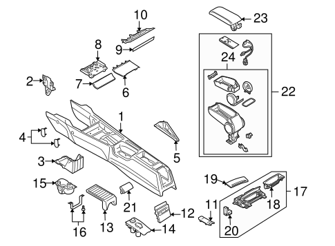 Console for 2008 Audi A3 Quattro | OEM Parts Online