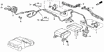 77907SL4N81 - Electrical/Exhaust/Heater/Fuel: HOLDER, CONNECTOR (5P) (SKY BLUE) for Honda Image