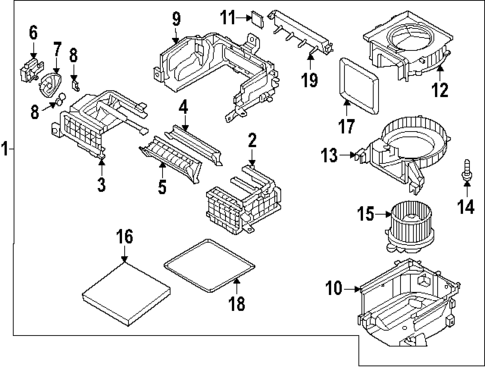 Blower Motor & Fan for 2023 Hyundai Ioniq 6 #0