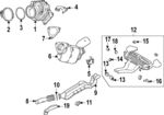 LR179486 - : Exhaust Crossover Gasket for Land-Rover Image