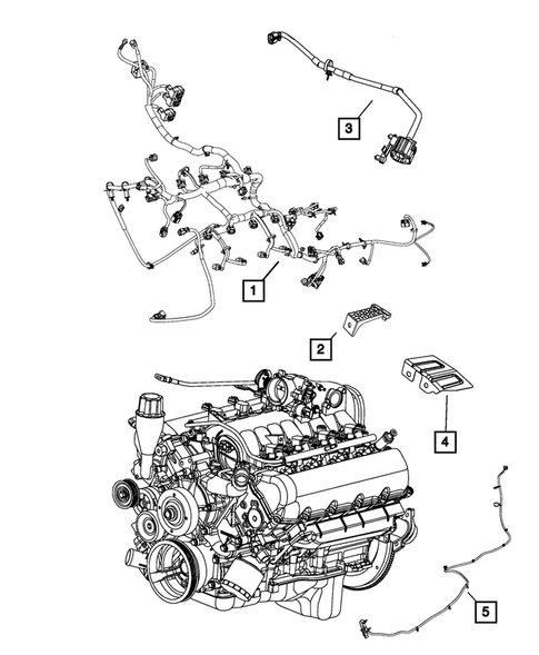 Wiring-Powertrain for 2014 Ram 3500 #6