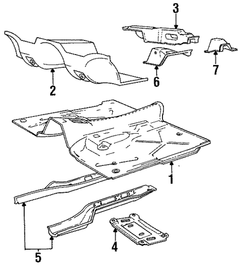 Floor Pan for 1989 Volvo 760 #0