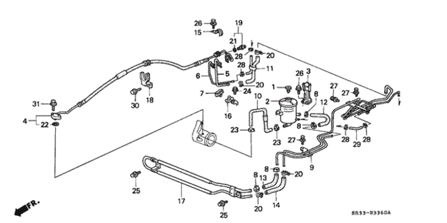 P.S. Hoses - Pipes for 1995 Honda Civic #0
