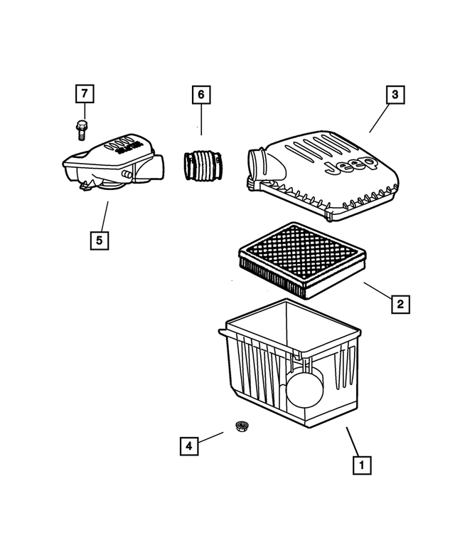 5013461AA - Fuel: Air Cleaner Cover for Mopar Image
