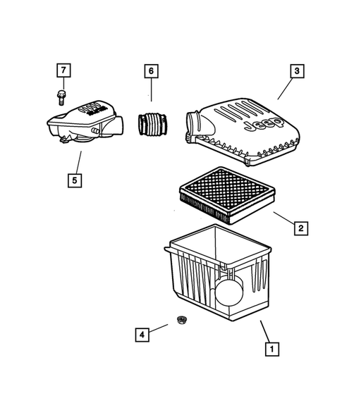 Air Cleaner for 2001 Jeep Grand Cherokee #0