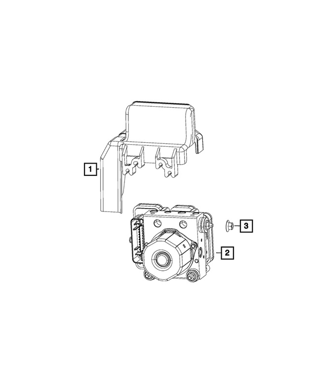 68113348AA - Brakes: Hex Flange Nut And Washer for Mopar Image