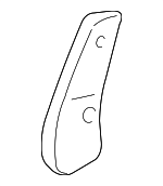 81377S3VA11ZC - : 2003 Honda Pilot - Cover R Middle Seat Bracket (Inner) *G59L* (Medium Fern) for Honda: Pilot Image