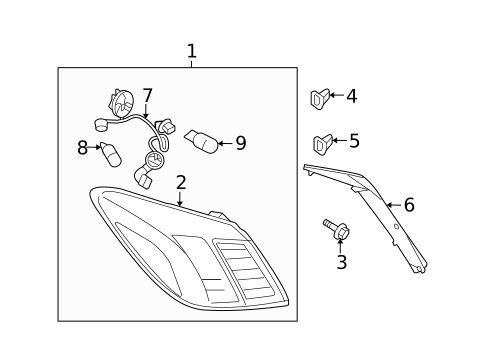 Combination Lamps for 2009 Nissan Murano #0