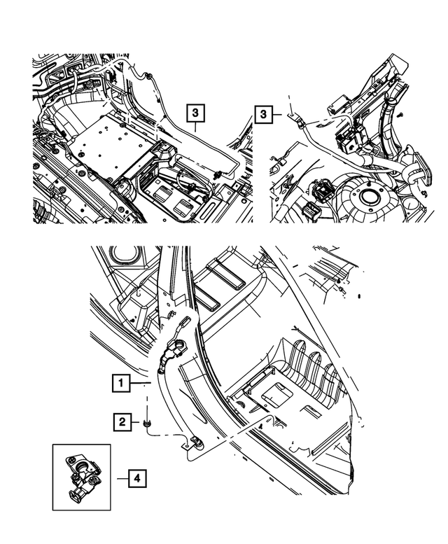 68191445AA - Electrical: Positive Battery Terminal Kit for Mopar Image image