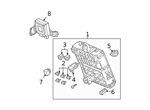 Fuse & Relay for 2013 Honda Fit #0