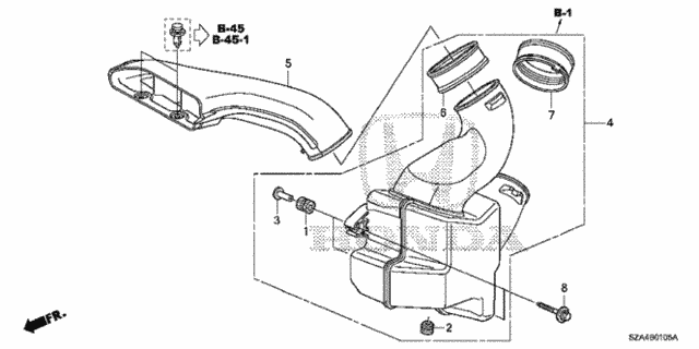 Resonator Chamber for 2012 Honda Pilot #0