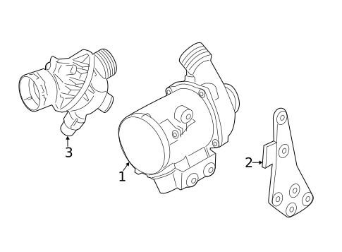 Water Pump for 2014 BMW ActiveHybrid 3 #0