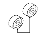 1341A029 - Cooling System: Idler Pulley for Mitsubishi Image