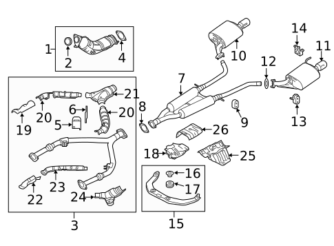 Exhaust Components for 2014 INFINITI Q70 #0