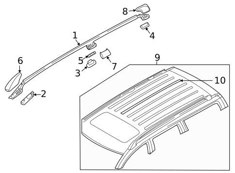 Luggage Carrier for 2004 Volvo XC70 #0
