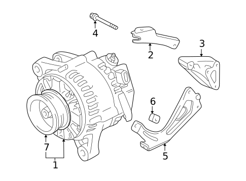 Alternator for 2003 Toyota Solara #0