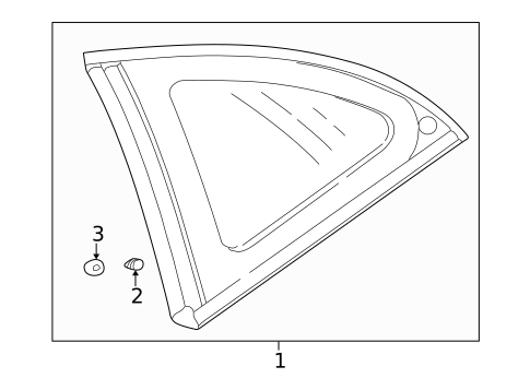 Glass & Hardware for 2001 Chrysler Sebring #0