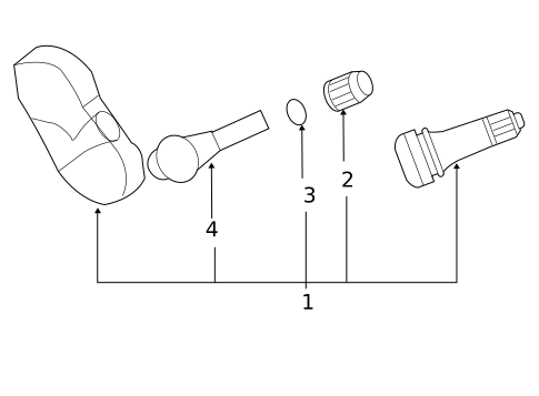 Tire Pressure Monitor Components for 2008 GMC Canyon #0