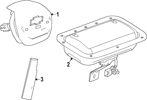 Air Bag Components for 2024 Chevrolet Silverado EV #0