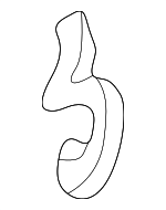 2817437100 - Engine: Air Cleaner Body Clip for Hyundai: Accent, Elantra, Tiburon, XG300, XG350 Image