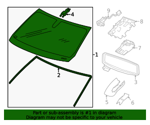 2025-2026 GM Windshield 85643867 GM | GMPartsDirect.com