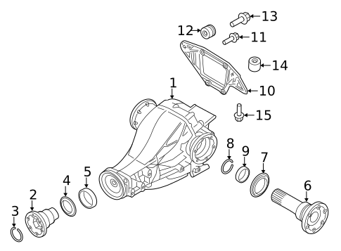 Axle & Differential for 2017 Audi Q5 #0