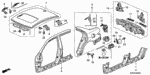 90147634003 - Body/Air Conditioning: BOLT, FENDER (6X18) for Honda Image
