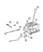 5125583AA - Automatic Transmission 5 Speed [DGU/DGJ]: Shift Cable Clip for Mopar Image