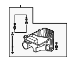 17201PNA000 - Engine: Air Cleaner Body for Honda: Civic, CR-V Image