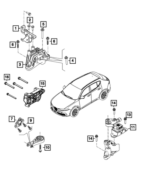 Engine Mounting for 2026 Alfa Romeo Tonale #0