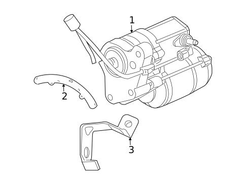 Starter for 2010 Dodge Challenger #0