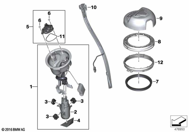 16147708047 - : Fuel Pump Assembly for BMW-Motorrad Image