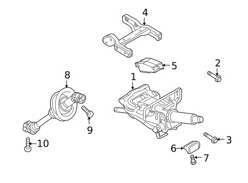 Steering Column Assembly for 2013 Audi A4 Quattro #0