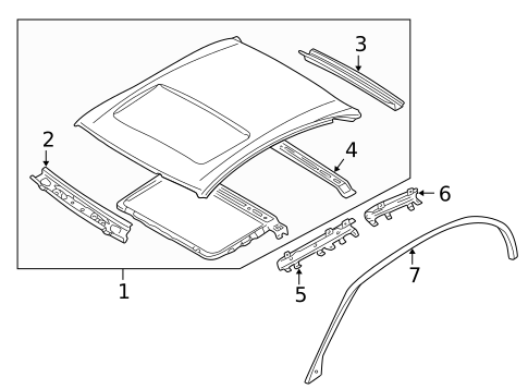 Roof & Components for 2004 INFINITI I35 #0