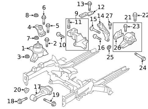 Engine & Trans Mounting for 2011 Kia Soul #0