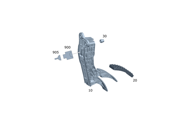 164300000464 - Control: Accelerator Pedal for Mercedes-Benz Image image