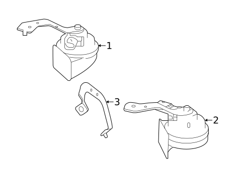 Horn for 2016 Mercedes-Benz CLA45 AMG #0