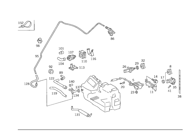 1268322288 - : Hose for Mercedes-Benz Image