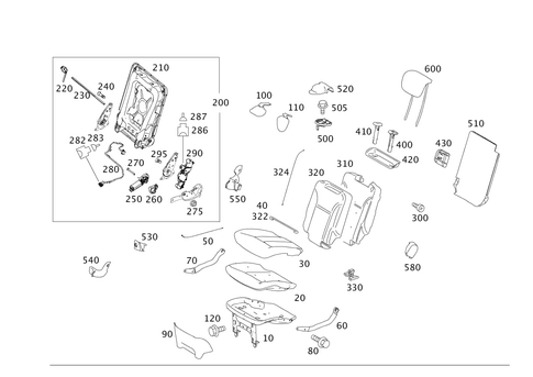 Folding Seat for 2010 Mercedes-Benz GL550 #0